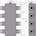IP67 Junction Box, 6-Channel JBBS-49SC-T614/3G