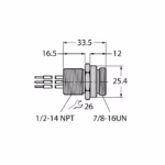 FOUNDATION fieldbus Flanschanschluss RSFV 49-0.3M/14.5/C1117