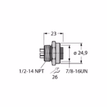 PROFIBUS-PA Receptacle RKFV 48