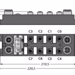 I/O Module for DeviceNet Fieldbus FDNP-L0404G-TT