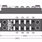 I/O Module for DeviceNet Fieldbus FDNP-L0808G-TT