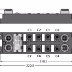 I/O Module for DeviceNet Fieldbus FDNP-S0808G-TT