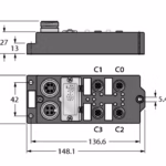 I/O Module for DeviceNet Fieldbus FDNQ-S0404G-MM