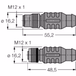 PROFIBUS Cable RSSW D9S RKSW 455-4M-4M