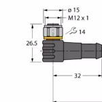 Actuator and Sensor Cable, PVC WKCV4T-P7X2-40/TEL
