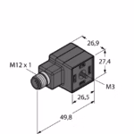 Valve connector A type VAS22-A-FS5.31/TS3553