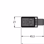 Valve connector BI type VIS02-S80E-5-WSC5.31T/TEL