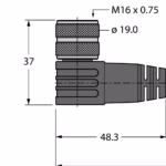 Actuator and sensor cable BKWM14-E01-15/S90