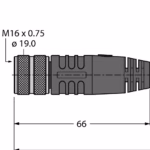 Actuator and sensor cable BKWM14-E03-5/S90
