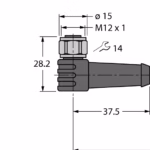 Actuator and Sensor Cable, PUR WKSV4.4T-20/TXL