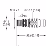 Bus Cable for CAN (DeviceNet, CANopen) RSC WKC 5711-10M