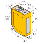 Photoelectric Sensor Q60VR3AF2000 W/50