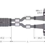 2-Way Splitter VBRK4.4-2PSW3M-1.5/1.5/TXL