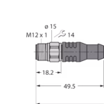Actuator and Sensor Cable, PVC RSCV4.4T-5/TEL