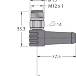 Actuator and Sensor Cable, PUR WSSV8T-1.15/TXL