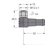 Actuator And Sensor Cable, PP-EPDM WKCV12T-20-RKCV12T/TFW