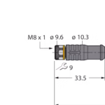 Actuator and Sensor Cable, PVC PKGS4M-15-PSGS4M/TEL