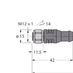 Actuator and Sensor Cable, PVC RKCV8T-25/TEL
