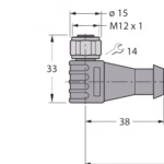 Cable for RFID Application in the Food Industry WKCV 5732-1M/CS15915