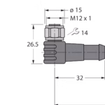 Actuator and Sensor Cable, PVC WKCV4T-50/TEL