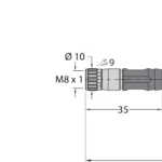 Industrial Ethernet cable PKGS4M-RJ45S-4414-3.5M