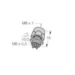Female Flange with Stranded Wires, Front-mounted PFKS4-0.2
