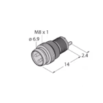 Round connector M8 x 1 / ? 8 mm ESGP3L
