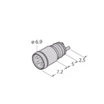 M8 x 1 / ? 8 mm round connector ESP4SL