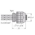 Accessories for Fieldbus Systems FKDW4.54-0.5