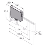 BL20 electronic module BL20-4DI-24VDC-P
