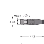 Actuator and Sensor Cable, PVC PSGV4M-2/TEL
