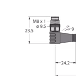 Actuator and Sensor Cable, PUR PSW4M-5/TXG