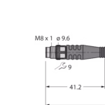 Actuator, Sensor and Supply Cable, PUR PSG4M-2-PSG4M/TXL