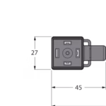 Valve connector A type VAS04-K81E-5-RSC5T/TXL