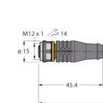 Actuator and Sensor Cable, PUR RKS4.5T-4-RKS4.5T/TXL
