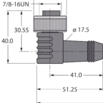 Bus Cable for CAN (DeviceNet, CANopen) WKM 5723-6M