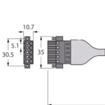 Bus Cable for CAN (DeviceNet, CANopen) CBC5 572-2M