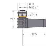 Actuator and Sensor Cable, PVC WKS12T-5/TEL