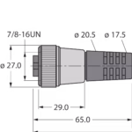 Bus Cable for CAN (DeviceNet, CANopen) RKM 5723-6M