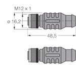 PROFIBUS Cable RKSW-D9-RKSW-451-0.3M-0.3M