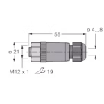 Field-Wireable Connector BKV8140-0/9