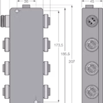 IP67 Junction Box, 6-Channel JBBS-49SC-M613/EX