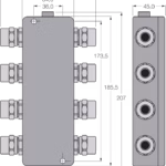 IP67 Junction Box, 6-Channel JBBS-48SC-T615B/EX