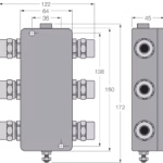 IP67 Junction Box, 4-Channel JBBS-49-T415B/EX