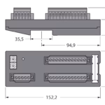 Compact I/O station for DeviceNet FDN20-16XSG