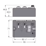 BL Compact Fieldbus Station for DeviceNet BLCDN-2M12S-2AI-PT