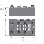 BL Compact Fieldbus Station for DeviceNet BLCDN-4M12MT-8XSG-PD