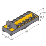 IP20 Junction Box with Short-Circuit Protection, 12-Channel JRBS-40DC-12RV