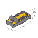 IP20 Junction Box with Short-Circuit Protection, 8-Channel JRBS-40DC-8RV