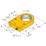 Inductive Sensor NI100R-S32XL-VP44X-H1141